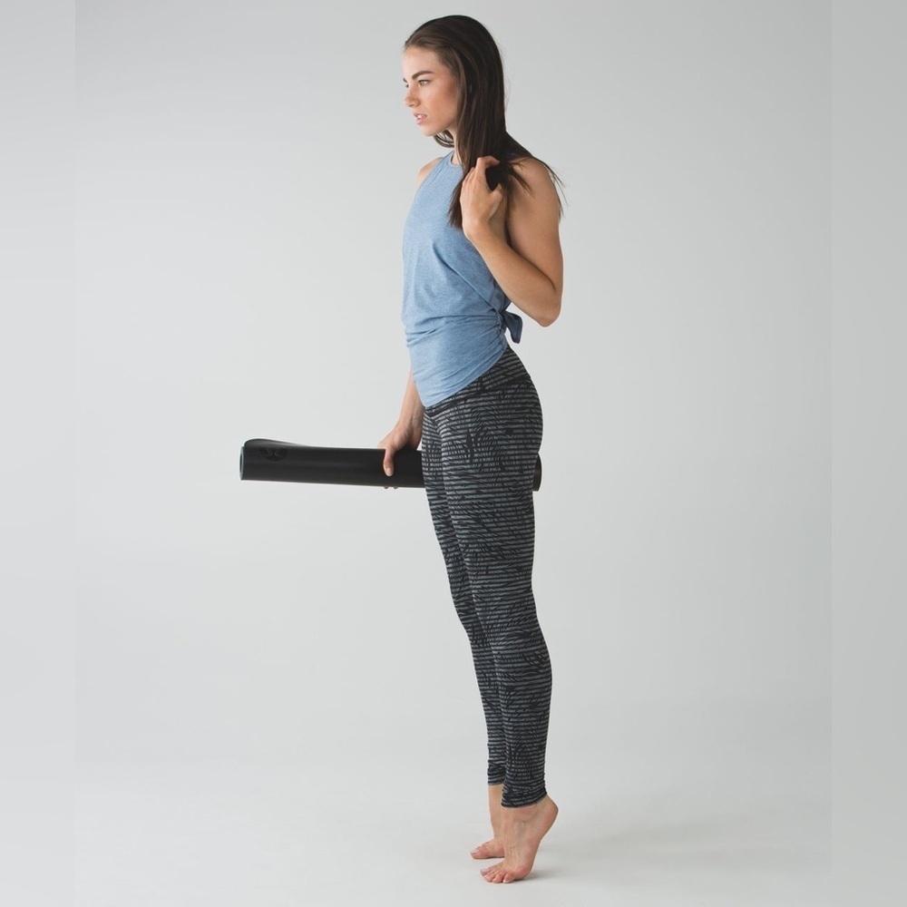Lululemon Wunder Under Pant *Full-On Luon in Stripe Play Slate Black Size 4. - Picture 1 of 15